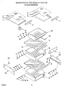 REFRIGERATOR SHELF Diagram and Parts List for KSSS36DAX05  KitchenAid Refrigerator