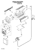 ICEMAKER PARTS, OPTIONAL PARTS (NOT INCLUDED) Diagram and Parts List for KSRG25FKST19  KitchenAid Refrigerator