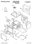 OVEN PARTS Diagram and Parts List for KDRP467KSS05  KitchenAid Range