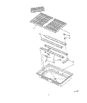 GRILLE Diagram and Parts List for KGCM860TBC0  KitchenAid Cooktop