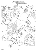 BULKHEAD Diagram and Parts List for KGYS677EZ0  KitchenAid Dryer