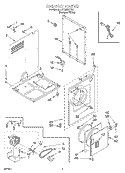SECTION Diagram and Parts List for LDR3822HQ0  Whirlpool Dryer
