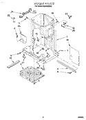 FRAME Diagram and Parts List for TC8750XBP0  Whirlpool Trash Compactor