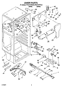 LINER PARTS Diagram and Parts List for ER8AHKXPQ03  Whirlpool Refrigerator