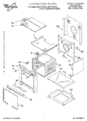 LOWER OVEN Diagram and Parts List for RBD275PDB2  Whirlpool Wall Oven