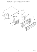 TOP GRILLE AND UNIT COVER Diagram and Parts List for KSSS36MDX05  KitchenAid Refrigerator