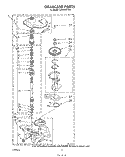 GEARCASE Diagram and Parts List for LA5200XTM0  Whirlpool Washer