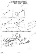 WIRING HARNESS Diagram and Parts List for KDDT207BAL7  KitchenAid Range