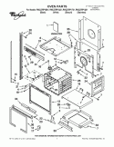 OVEN PARTS Diagram and Parts List for RMC275PVB01  Whirlpool Microwave Oven Combo