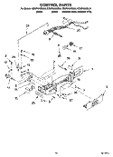 CONTROL PARTS Diagram and Parts List for GD5RHAXSL00  Whirlpool Refrigerator