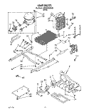 UNIT Diagram and Parts List for 3VED29DQAW00  Whirlpool Refrigerator