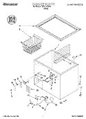 SECTION Diagram and Parts List for TCF0710EW05  Whirlpool Freezer
