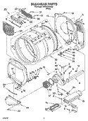 BULKHEAD PARTS, OPTIONAL PARTS (NOT INCLUDED) Diagram and Parts List for YCEE2760KQ2  Whirlpool Dryer