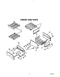 FREEZER SHELF Diagram and Parts List for KSSS42DWW00  KitchenAid Refrigerator