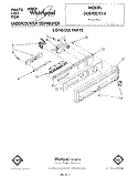 CONSOLE Diagram and Parts List for DU8900XT4  Whirlpool Dishwasher