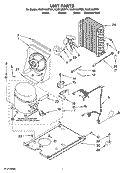 UNIT PARTS, OPTIONAL PARTS (NOT INCLUDED) Diagram and Parts List for KUIS15NRTS1  KitchenAid Ice Maker