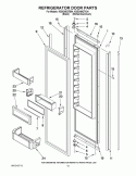 REFRIGERATOR DOOR PARTS Diagram and Parts List for KSSO48QTB04  KitchenAid Refrigerator