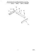 MICROWAVE COMPARTMENT Diagram and Parts List for KBMC147HBL0  KitchenAid Microwave Oven Combo
