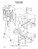 CABINET Diagram and Parts List for ET18NKXSW07  Whirlpool Refrigerator