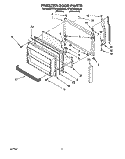 FREEZER DOOR Diagram and Parts List for KTRC20KBAL00  Whirlpool Refrigerator