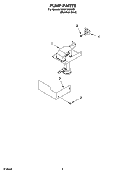 PUMP PARTS Diagram and Parts List for KUIA15NRHS7  Whirlpool Ice Maker