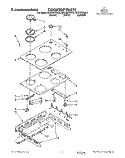 COOKTOP Diagram and Parts List for KEDT207YBL0  KitchenAid Range