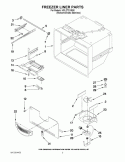 FREEZER LINER PARTS Diagram and Parts List for KFIL27CXMS0  KitchenAid Refrigerator