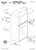 CABINET, LITERATURE Diagram and Parts List for ET8BPMXKT00  Whirlpool Refrigerator