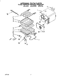 INTERNAL OVEN Diagram and Parts List for KEBS107YWH2  KitchenAid Wall Oven