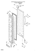 FREEZER DOOR Diagram and Parts List for 4YED20TKFN02  Whirlpool Refrigerator