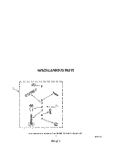 MISCELLANEOUS Diagram and Parts List for LA8580XWN0  Whirlpool Washer
