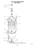TUB AND BASKET Diagram and Parts List for LC4500XTW0  Whirlpool Washer