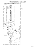 BRAKE AND DRIVE TUBE Diagram and Parts List for LA6090XSW1  Whirlpool Washer