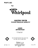 SECTION Diagram and Parts List for LE5700XMW0  Whirlpool Dryer