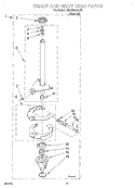 BRAKE AND DRIVE TUBE Diagram and Parts List for 7MLSR7533JT0  Whirlpool Washer