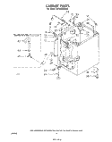 CABINET Diagram and Parts List for LA7800XPW0  Whirlpool Washer
