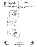 MOTOR AND DRIVE , LIT/OPTIONAL Diagram and Parts List for TU4100XTP2  Whirlpool Trash Compactor