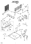UNIT PARTS Diagram and Parts List for 8ET8MTKXKT04  Whirlpool Refrigerator
