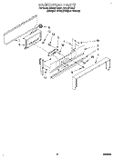BACKGUARD Diagram and Parts List for SF312PEWQ1  Whirlpool Range