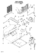 UNIT Diagram and Parts List for ST21PKXKQ00  Whirlpool Refrigerator