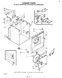 SECTION Diagram and Parts List for 1LE5700XKW0  Whirlpool Dryer