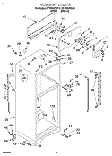 CABINET Diagram and Parts List for RT18DKXDN10  Roper Refrigerator