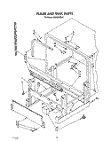 FRAME AND TANK Diagram and Parts List for KUDS21MS3  KitchenAid Dishwasher