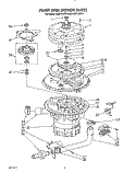 PUMP AND MOTOR Diagram and Parts List for KUDP22ST4  KitchenAid Dishwasher