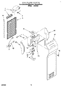 AIR FLOW, LIT/OPTIONAL Diagram and Parts List for KSRC22KBAL01  KitchenAid Refrigerator