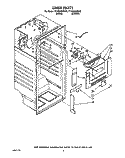 LINER Diagram and Parts List for TT16DKXXN00  Whirlpool Refrigerator