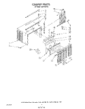 CABINET Diagram and Parts List for X05002W00  Roper Air Conditioner