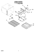 OVEN PARTS, MISCELLANEOUS PARTS Diagram and Parts List for YGY395LXGQ5  Whirlpool Range