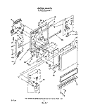 DOOR Diagram and Parts List for DU8350XT4  Whirlpool Dishwasher