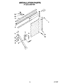INSTALLATION PARTS Diagram and Parts List for ACQ244XR1  Whirlpool Air Conditioner